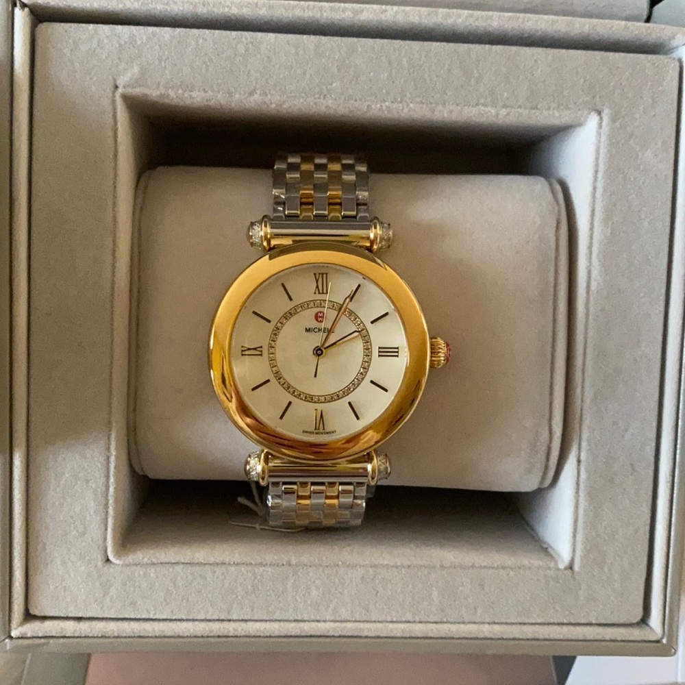 Michele Two-Tone Watch